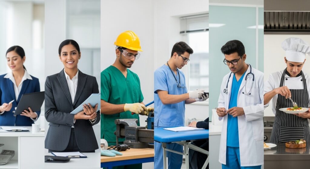 Graduates of Skill Development Foundation using vocational training skills to achieve employment